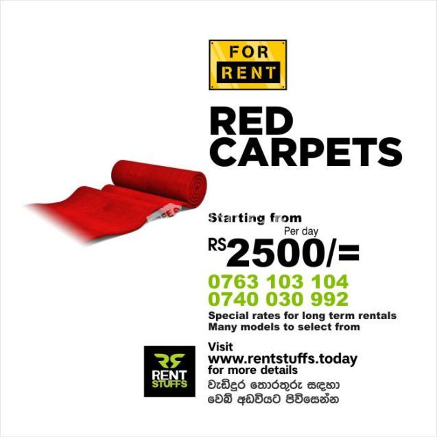 Red Carpets for rent