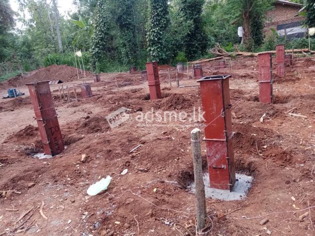 A Semi finished house with land for Sale in Middeniya in Embilipitiya