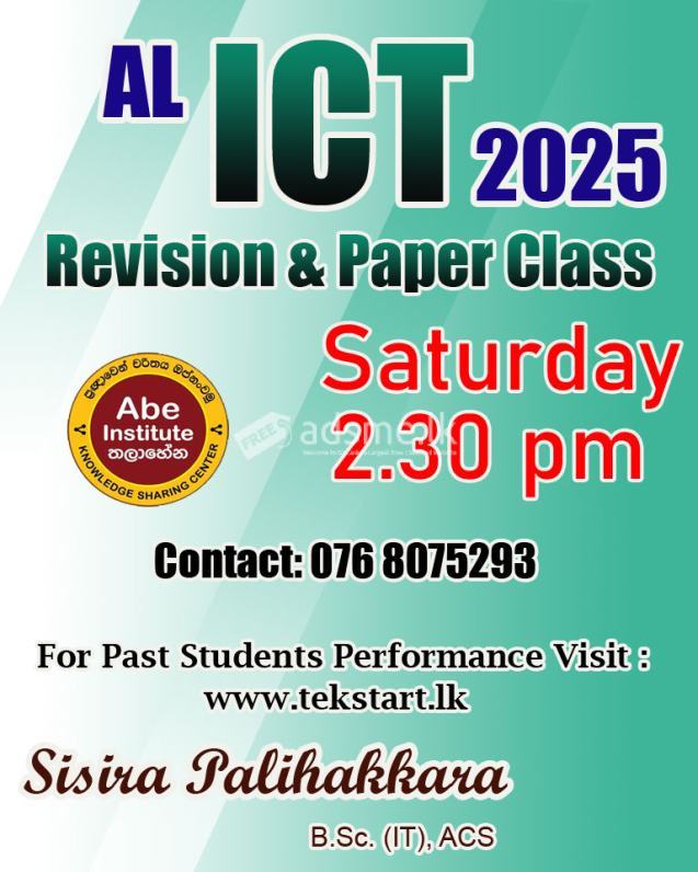 ICT Revision and Paper class for AL 2025 students