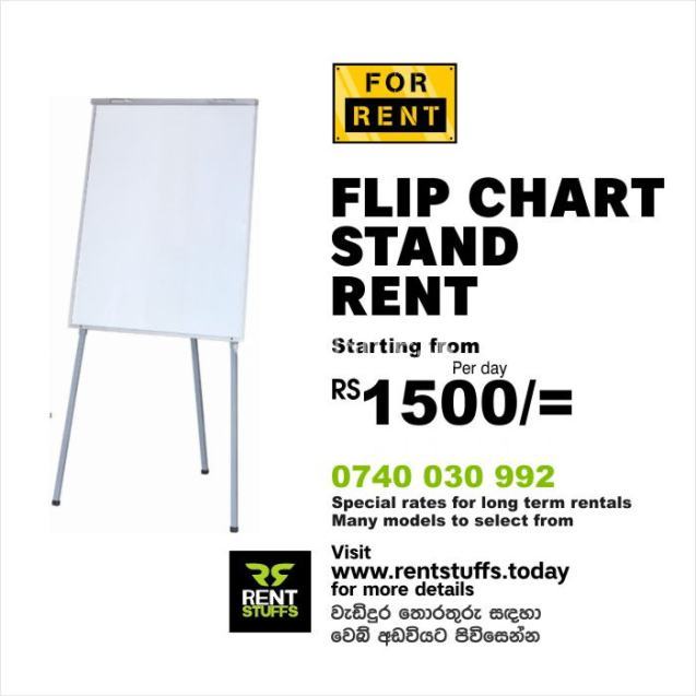 Flip chart with Stand for rental - Colombo & suburbs