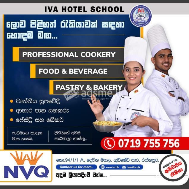 PROFESSIONAL COOKERY COURSE & PASTRY AND BAKERY COURSE