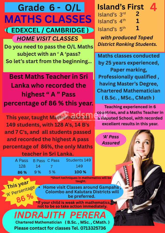 EDEXCEL / CAMBRIDGE MATHS CLASSES
