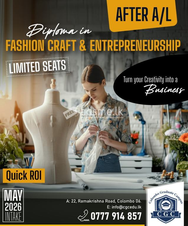 Diploma In Fashion Craft And Entrepreneurship