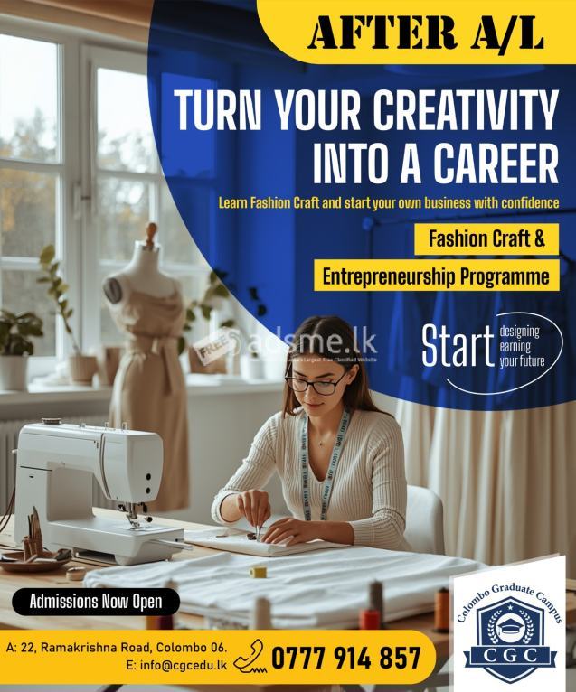 Diploma In Fashion Craft And Entrepreneurship