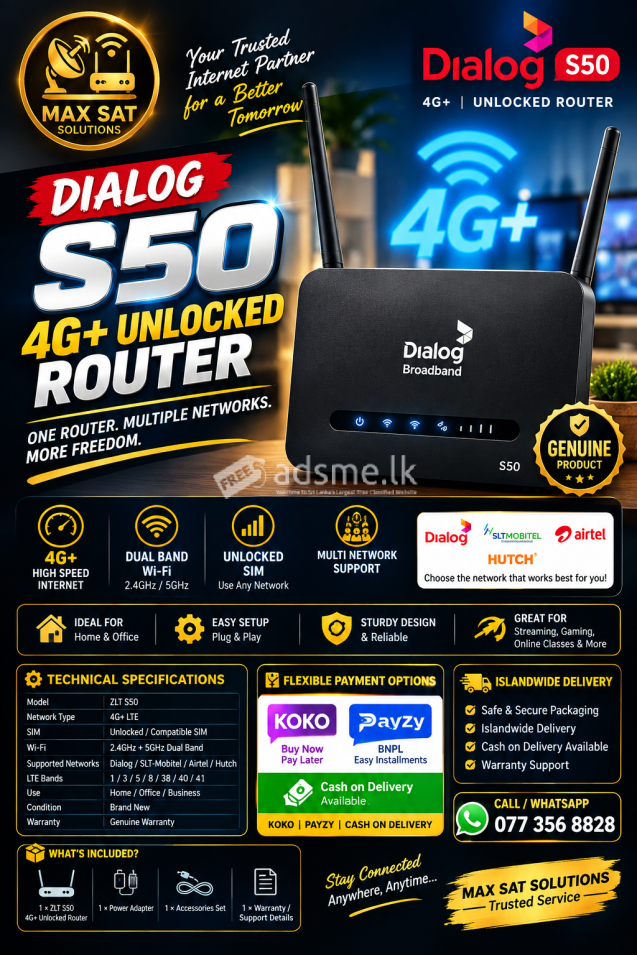 Dialog S50 unlock Router