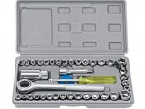 40 Pc Multi Purpose Combination Socket Wrench Set (Aiwa).
