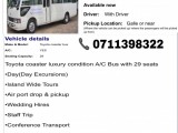 Toyota Coaster Bus for Long journeys