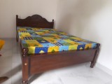 LUCKMO- NEW 6X4 TEAK ARCH BED & PIYESTRA METTRESS / 013