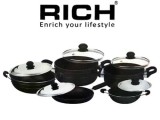 Rich 10pcs nonstick cookware set
