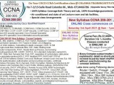 CISCO New Syllabus Online CCNA 200-301 certification class on 3rd April 2021