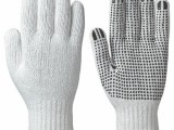 Dotted cocotton gloves