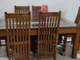 Teak Dinning table with 6 chairs