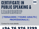 Certificate in Public Speaking and Leadership