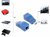 1 Pair 4K HDMI Extender Mini RJ45 Ports to 30m HDMI Extension CAT 5e / 6 STP LAN Ethernet Cable Converter for HDTV HDPC