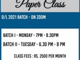 G.C.E O/L History Paper Classes - Online