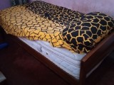 Bed with mattress