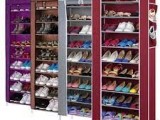 9 layer Shoes rack with cover