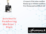 Automatic Numbering Machine 7 Digit No – 8607