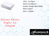 A3 135gsm Glossy Photo Paper