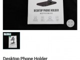Desktop phone holder