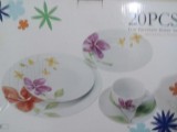20 piece fine porcelain dinner set.