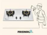 wilsonic 2 burner Stainless Steel gas cooker Hob
