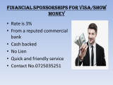 FINANCIAL SPONSORSHIP FOR VISA