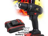 RECHARGABLE DRILL WITH TOOL BOX