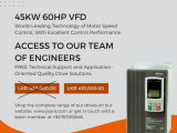 45KW 60HP HEAVY-DUTY VFD VSD AC MOTOR SPEED CONTROL