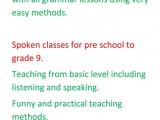 English spoken & syllabus classes for students
