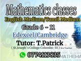 Mathematics classes.Teacher (st Joseph's college. colombo 10. English medium