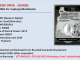 HARD DISK DRIVE - (500GB)