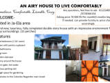 commodious house for rent