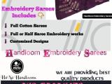Handloom Embroidery Sarees